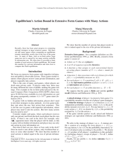 Equilibrium`s Action Bound in Extensive Form Games with Many