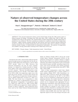 Nature of observed temperature changes across the United States