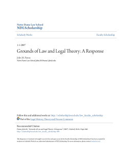 Grounds of Law and Legal Theory: A Response