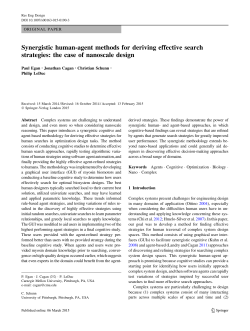 Synergistic human-agent methods for deriving effective search