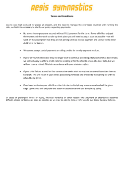 Our Terms and Conditions