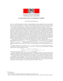 on the inequalities in information theory - Xitip