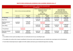 ikgptu web counselling schedule for academic session 2016-17