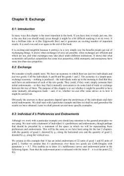 Chapter 8: Exchange