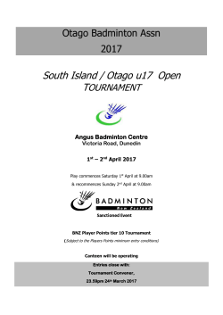 2017 SI _ Otago u17 Open Conditions of Entry