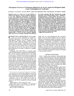 Diaziquone Given as a Continuous Infusion Is an Active Agent for