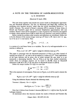 A note on the theorem of Jarn&iacute;k-Besicovitch