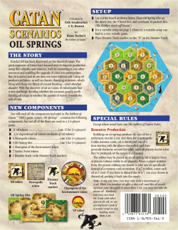 Catan Scenarios - Oil Springs