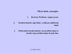 algorithm types - Department of Computer Sciences