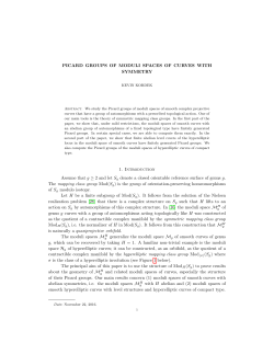 PICARD GROUPS OF MODULI SPACES OF CURVES