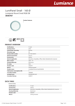 Lumipanel Round Small RGB DB