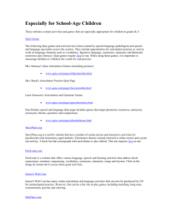 School-aged Artic Websites