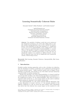 Learning Semantically Coherent Rules