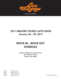 move in - move out schedule