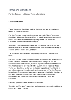 Terms and Conditions