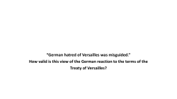 How harsh was Treaty of Versailles?