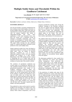 Multiple Stable States and Thresholds Within the