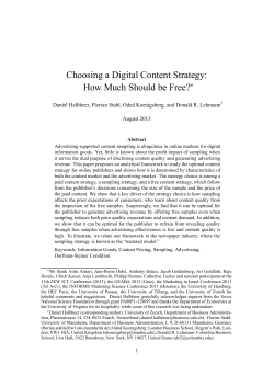 Choosing a Digital Content Strategy: How Much Should be