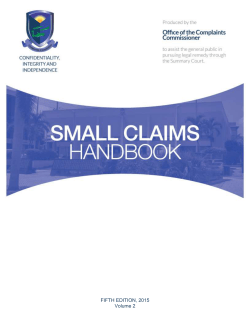 How to File in Small Claims Court