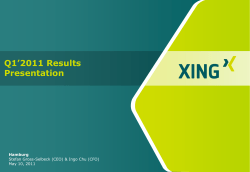 Q1`2011 Results Presentation