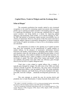 Mutual Dependence of Trade and Capital Account Liberalisation