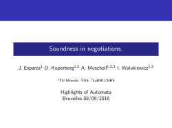 Soundness in negotiations.