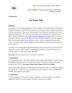 Full paper template