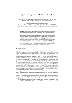 Agents making sense of the Semantic Web