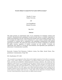 Swords without Covenants Do Not Lead to Self