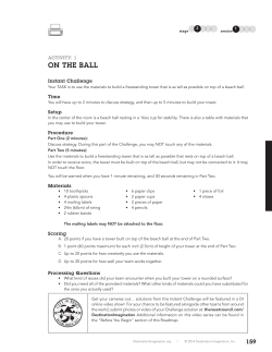 a PDF of the On the Ball challenge!