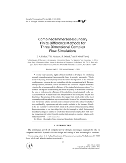 Combined Immersed-Boundary Finite-Difference