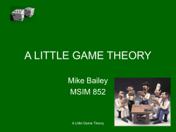 a little game theory