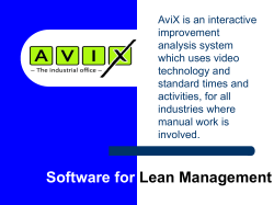 Avix The Industrial Office - Prologia provides LEAN management for