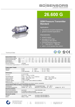 26.600 G - BD sensors