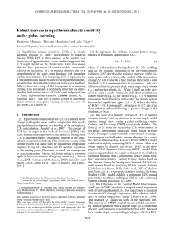 Robust increase in equilibrium climate sensitivity under global