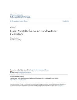 Direct Mental Influence on Random Event Generators