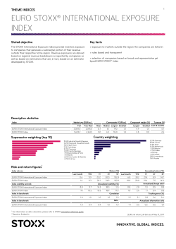 euro stoxx&reg; international exposure index