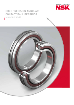 HIGH-PRECISION ANGULAR- CONTACT BALL BEARINGS