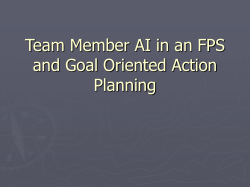 Team Member AI in an FPS