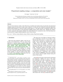 Proportional sampling strategy: a compendium and