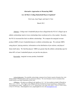 Alternative Approaches to Measuring MRP: Are All Men`s