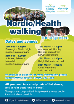 Feb March WALH Nordic Walking Poster and Flyer PROOF 2