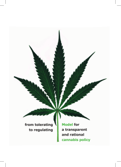 Model for a transparent and rational cannabis policy from tolerating