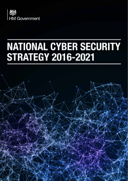 National Cyber Security Strategy 2016-2021