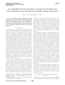 An Algorithm for the Long Run Average Cost Problem for Linear