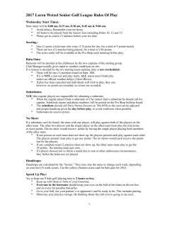 Rules 2016.pages - LeRoy Country Club
