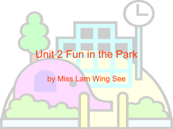 Unit 2 Fun in the Park