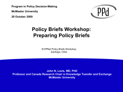 Policy Briefs