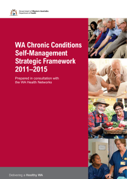Chronic Conditions Self-Management Strategic