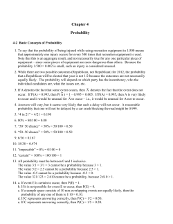 Chapter 4 Probability